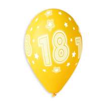 Palloncino in Lattice 13" GS120 Assortito con Stampa N.18 "Cosmic Stars" 50pz Gemar Compleanno "Birthdays"