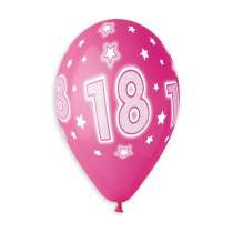 Palloncino in Lattice 13" GS120 Assortito con Stampa N.18 "Cosmic Stars" 50pz Gemar Compleanno "Birthdays"
