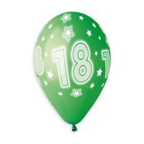 Palloncino in Lattice 13" GS120 Assortito con Stampa N.18 "Cosmic Stars" 50pz Gemar Compleanno "Birthdays"