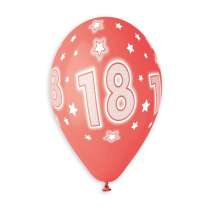 Palloncino in Lattice 13" GS120 Assortito con Stampa N.18 "Cosmic Stars" 50pz Gemar Compleanno "Birthdays"