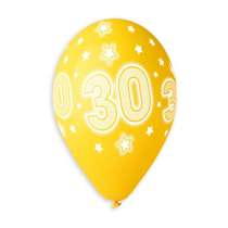 Palloncino in Lattice 13" GS120 Assortito con Stampa N.30 "Cosmic Stars" 50pz Gemar Compleanno "Birthdays"