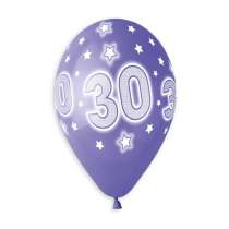Palloncino in Lattice 13" GS120 Assortito con Stampa N.30 "Cosmic Stars" 50pz Gemar Compleanno "Birthdays"