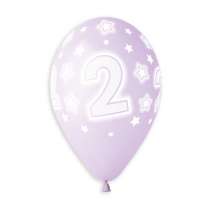 Palloncino in Lattice 13" GS120 Assortito con Stampa N.2 "Cosmic Stars" 50pz Gemar Compleanno "Birthdays"