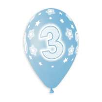 Palloncino in Lattice 13" GS120 Assortito con Stampa N.3 "Cosmic Stars" 50pz Gemar Compleanno "Birthdays"
