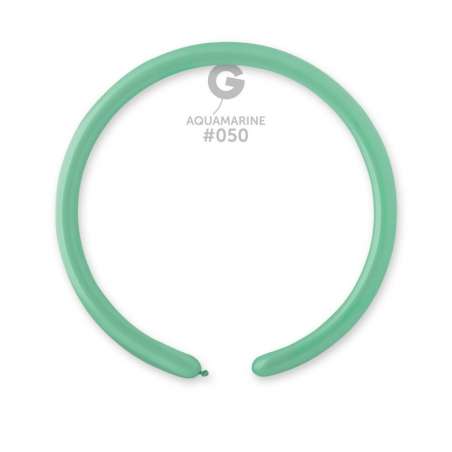 Palloncino in Lattice 1" Modellabile D2 Acquamarina "Aquamarine 050" 100pz Gemar Standard Modellabili 1" D2