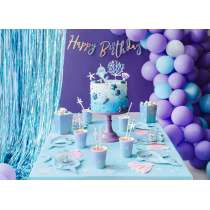 Bicchiere di Carta 220ml con Narvalo iridescente "Narwhal" 6pz Balena, Delfino e Narvalo