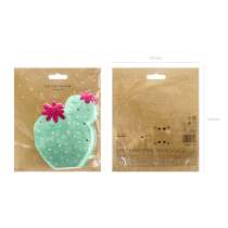 Tovagliolino di Carta 23x27cm Cactus con Spine in Oro 20pz Cactus e Lama