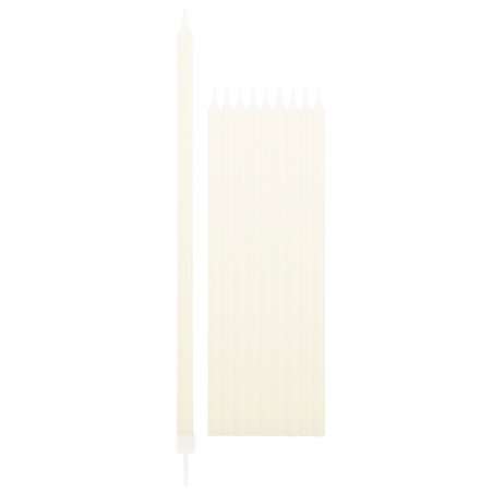 Candelina Stelo 15.5cm Avorio 10pz Candeline Stelo