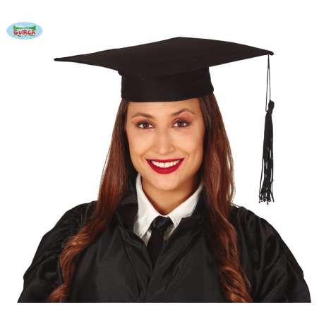 Cappello Tocco Laurea Nero 30cm Addobbi e Accessori Laurea