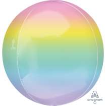 Palloncino in Foil 16" Orbz Arcobaleno "Pastel Rainbow" Globe / Orbz / Sfere