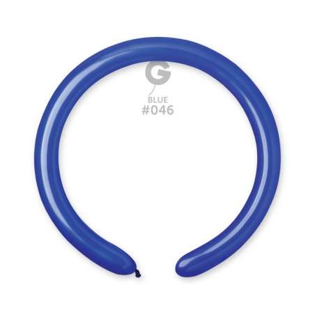 Palloncino in Lattice 2” Modellabile D4 Blu Royal "Royal Blue 046" 100pz Gemar Standard Modellabili 2" D4