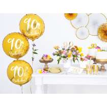 Tovagliolo di Carta 33x33cm Happy Birthday 90anni Metallizzato 20pz 90 Anni