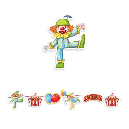 Festone Maxi Circo "Circus Party" 4mt Circo "Circus Party"