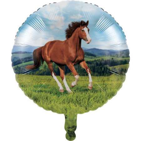 Palloncino in Foil 18" Cavallo in Corsa "Horse and Pony" Festa Tema Cavallo "Horse"