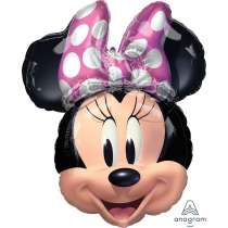 Palloncino in Foil 26" Super Shape Minnie Fucsia "Forever" Minnie