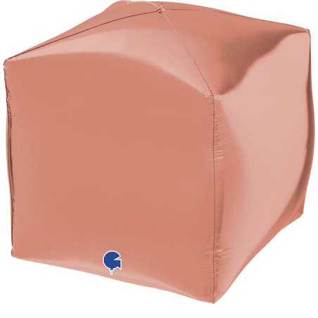 Palloncino in Foil 24" Cubo 4D Rose Gold "Square" Solid Color Square 4D "Cubi"