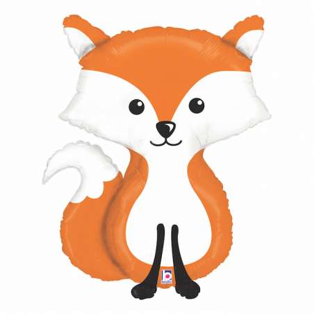 Palloncino in Foil 36" Super Shape Volpe "Woodland Fox" Animali Grabo