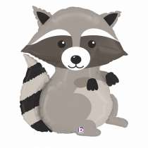 Palloncino in Foil 36" Super Shape Procione "Woodland Raccoon" Animali Grabo