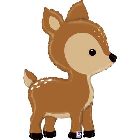 Palloncino in Foil 43" Super Shape Cerbiatto "Woodland Deer" Animali Grabo