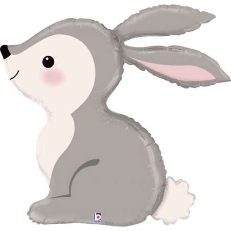 Palloncino in Foil 36" Super Shape Coniglio "Woodland Bunny" Animali Grabo