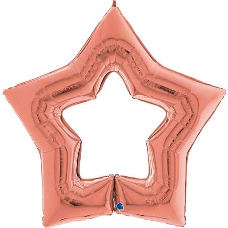 Palloncino in Foil 48" Stella Linky Rose Gold "Star Rose Gold" Stelle 48" Linky Star