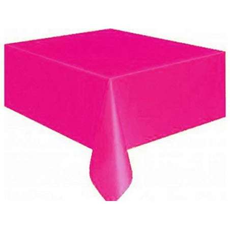 Tovaglia di Plastica 137x274cm Fucsia Fucsia "Hot Pink"