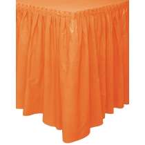 Gonnellina Girotavolo Adesiva di Plastica Arancione Arancione "Orange"