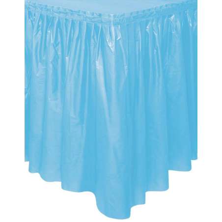 Gonnellina Girotavolo Adesiva di Plastica Celeste Celeste "Light Blue"