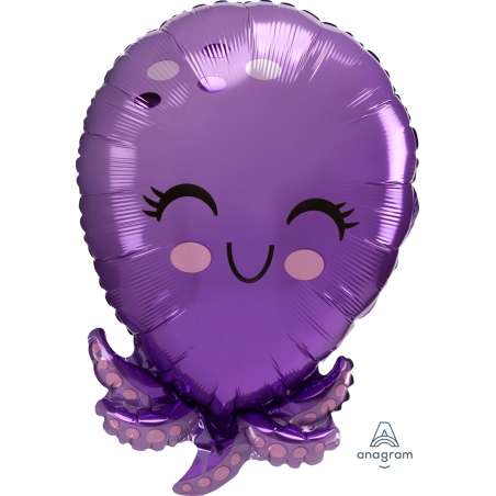 Palloncino in Foil 21" Junior Shape Polipetto "Octopus" Pesci e Mare
