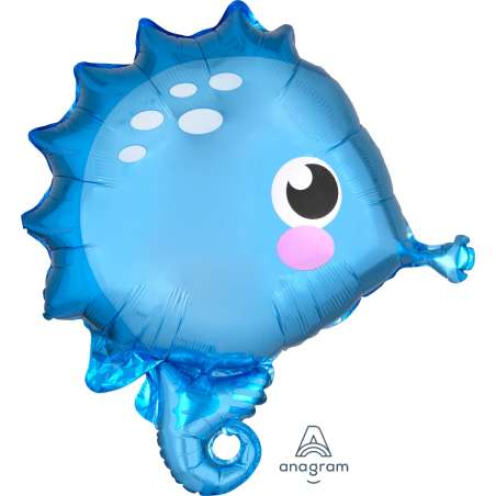 Palloncino in Foil 21" Junior Shape Cavalluccio Marino "Seahorse" Pesci e Mare