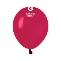 Palloncino in Lattice 5" A50 Bordeaux "Burgundy 047" 100pz Gemar Standard 5" A50