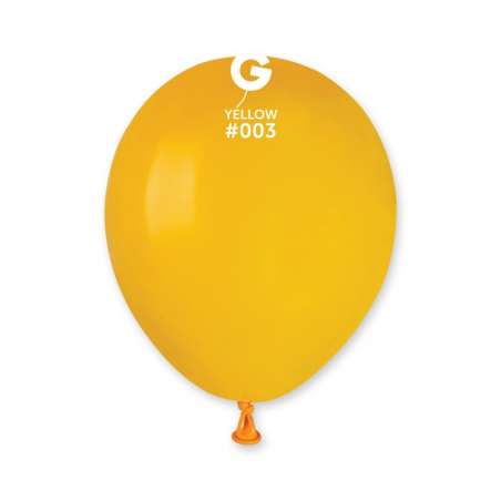 Palloncino in Lattice 5" A50 Giallo Mango "Yellow 003" 100pz Gemar Standard 5" A50