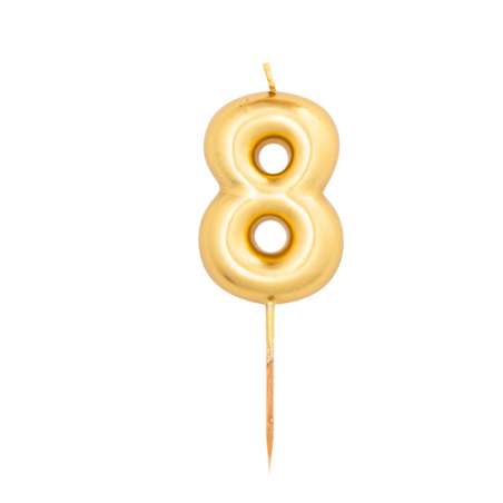 Candelina 4,5cm Oro Metallizzato N.8 Oro Metallizzato 4.5cm