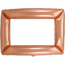 Palloncino in Foil 35" Cornice Selfie Rettangolare Rose Gold Cornici Selfie