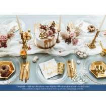 Bicchiere di Carta 220ml Oro Metallizzato 40anni "40th Birthday" 6pz Tavola 40° Compleanno