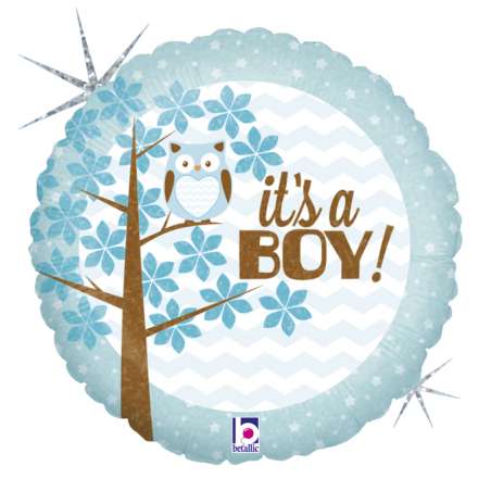 Palloncino in Foil 18" E' un bimbo "It's a Boy!" Nascita e Battesimo Grabo