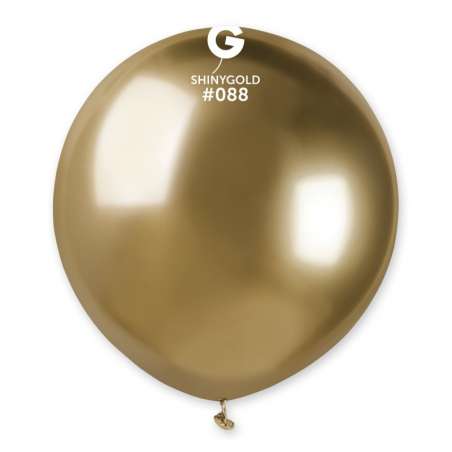 Palloncino in Lattice 19" GB150 Oro "Shiny Gold 088" 25pz Gemar Shiny "Round"
