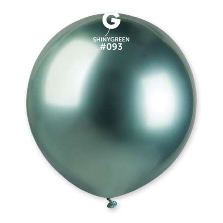 Palloncino in Lattice 19" GB150 Verde "Shiny Green 093" 25pz Gemar Shiny "Round"