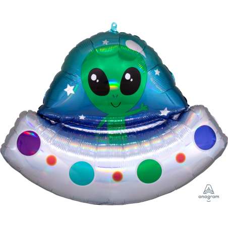Palloncino in Foil 28" Super Shape Alieno "Alien Space" Cielo e Galassia