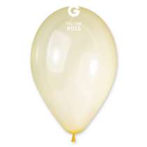 Palloncino in Lattice 13" G120 Crystal Giallo "Yellow 015" 50pz Gemar Crystal Tutte le Misure