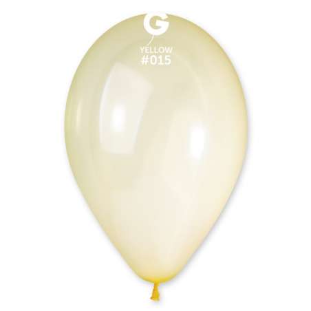 Palloncino in Lattice 13" G120 Crystal Giallo "Yellow 015" 50pz Gemar Crystal Tutte le Misure