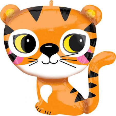 Palloncino in Foil 25" Super Shape Tigre "Tiger" Animali (Giungla e Bosco)