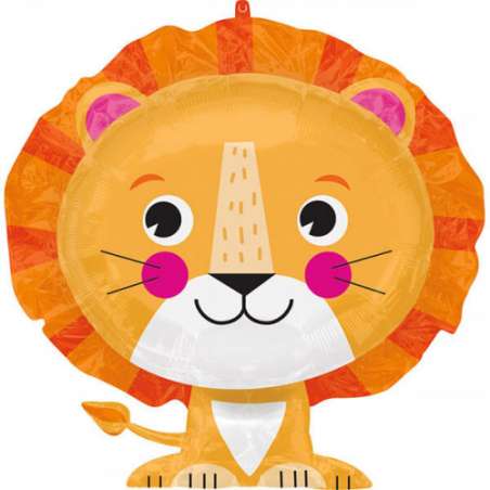 Palloncino in Foil 24" Super Shape Leone "Lion" Animali (Giungla e Bosco)