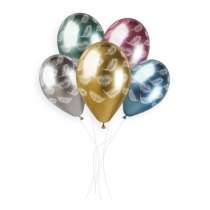 Palloncino in Lattice 13" GBS120 Shiny Assortito con Stampa Piume 25pz Gemar "Theme & Patterns"