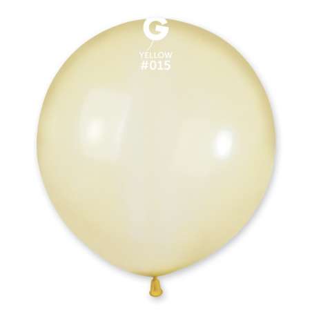 Palloncino in Lattice 19" G150 Crystal Giallo "Yellow 015" 25pz Gemar Crystal Tutte le Misure