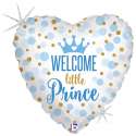 Palloncino in Foil 18" Nascita "Welcome Little Prince"