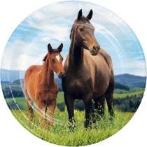Piatto di Carta 18cm Cavallo "Horse and Pony" 8pz Festa Tema Cavallo "Horse"