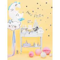 Banner Happy Birthday Argento 62cm Festoni Buon Compleanno