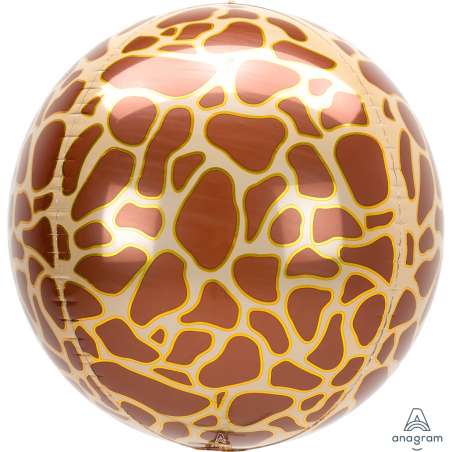 Palloncino in Foil 16" Orbz Stampato Giraffa "Animals Giraffe Print" Animal Print "Safari"