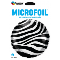 Palloncino in Foil 18" Stampato Zebra "Zebra Stripes Pattern" Animal Print "Safari"